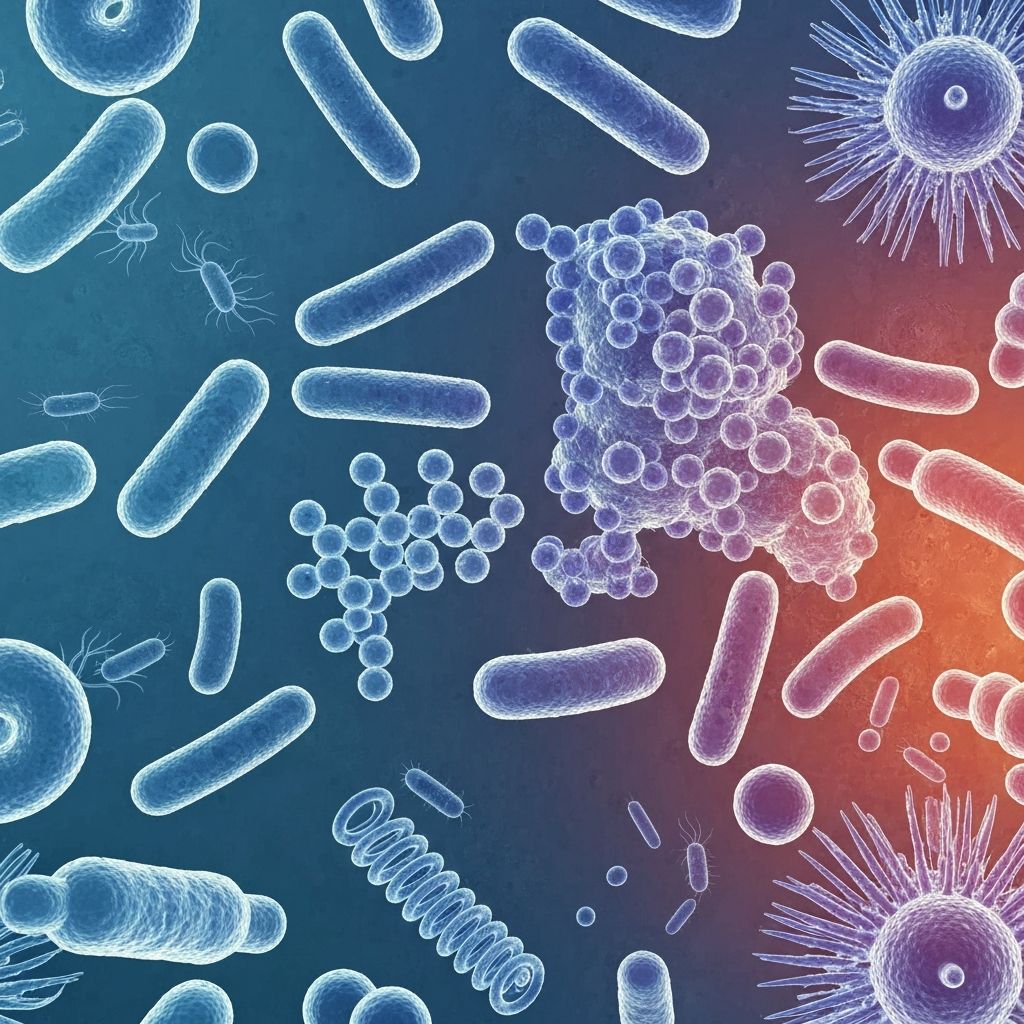 Microbiome diversity illustration